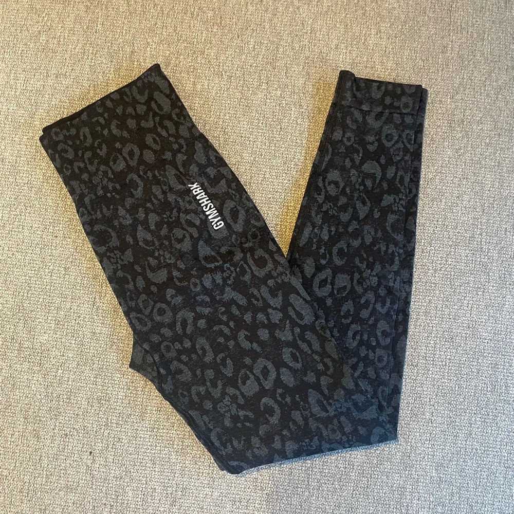 Black Gymshark Adapt Animal Print Seamless Leggings
